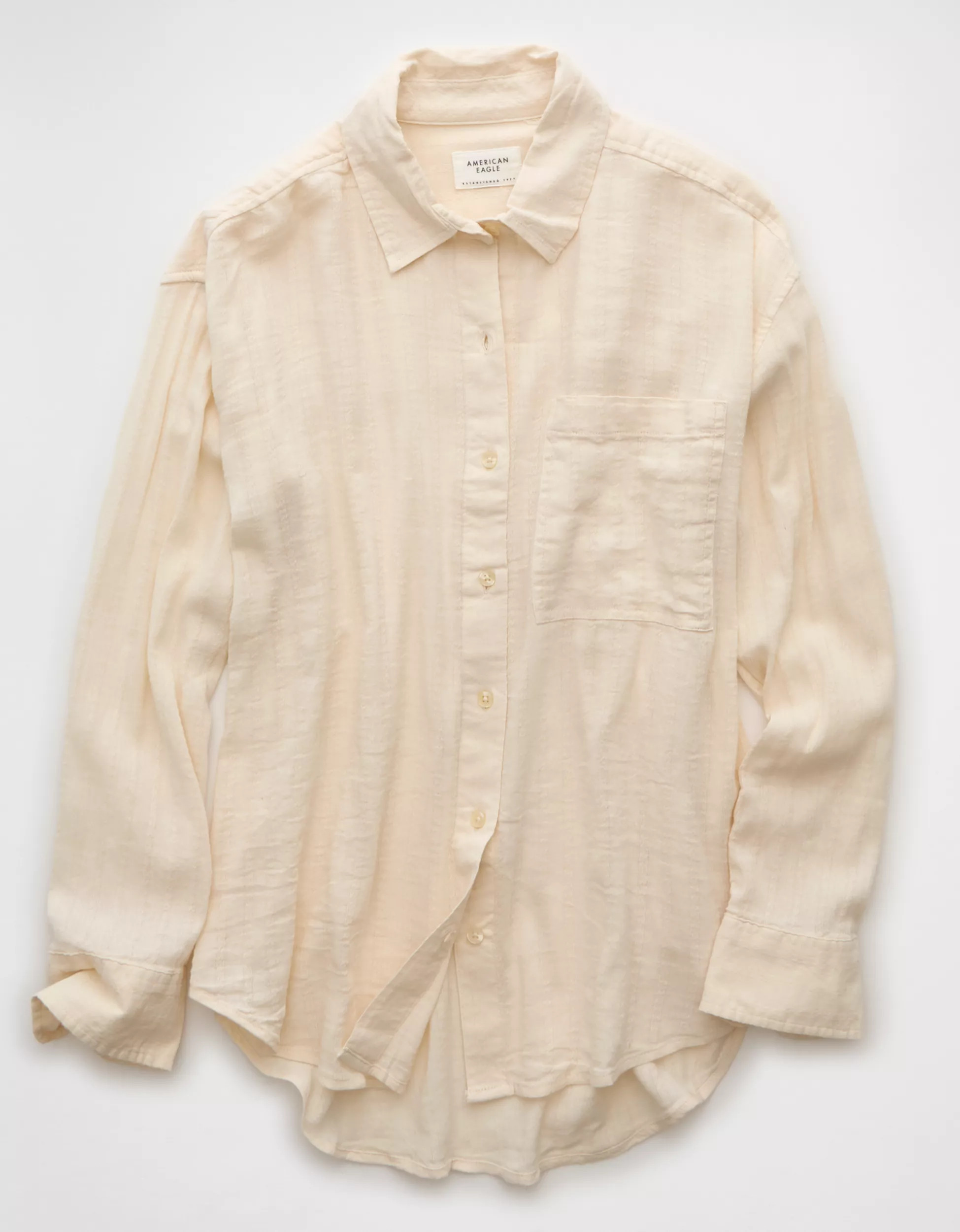 AE Perfect Button-Up Shirt | American Eagle Outfitters (US & CA)