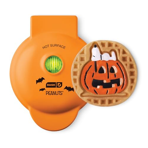 Peanuts x Dash Snoopy Jack-o-Lantern Mini Waffle Maker | Amazon (US)