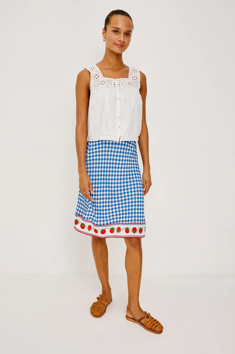 RAILS X GIADZY GRAZIA SKIRT - GINGHAM TOMATOES | Rails