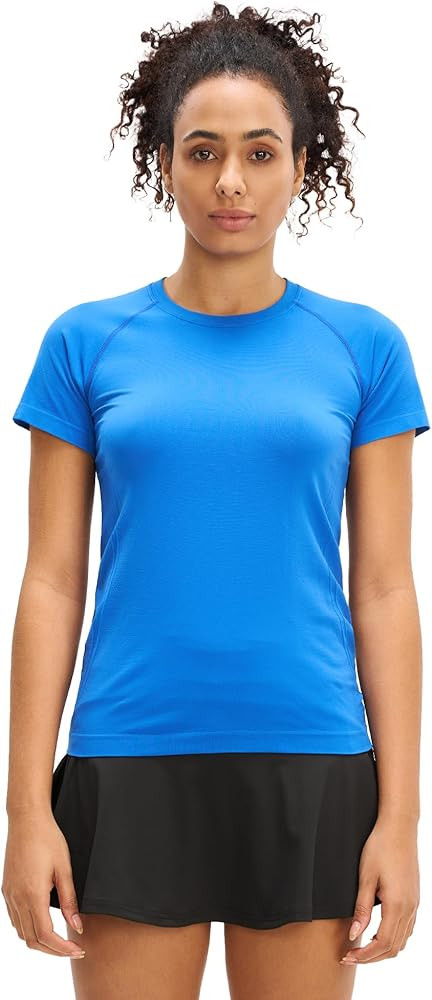 MCEDAR Women Seamless Workout Tops Breathable mesh Athletic Tops Short Sleeve Slim Fit Running To... | Amazon (US)