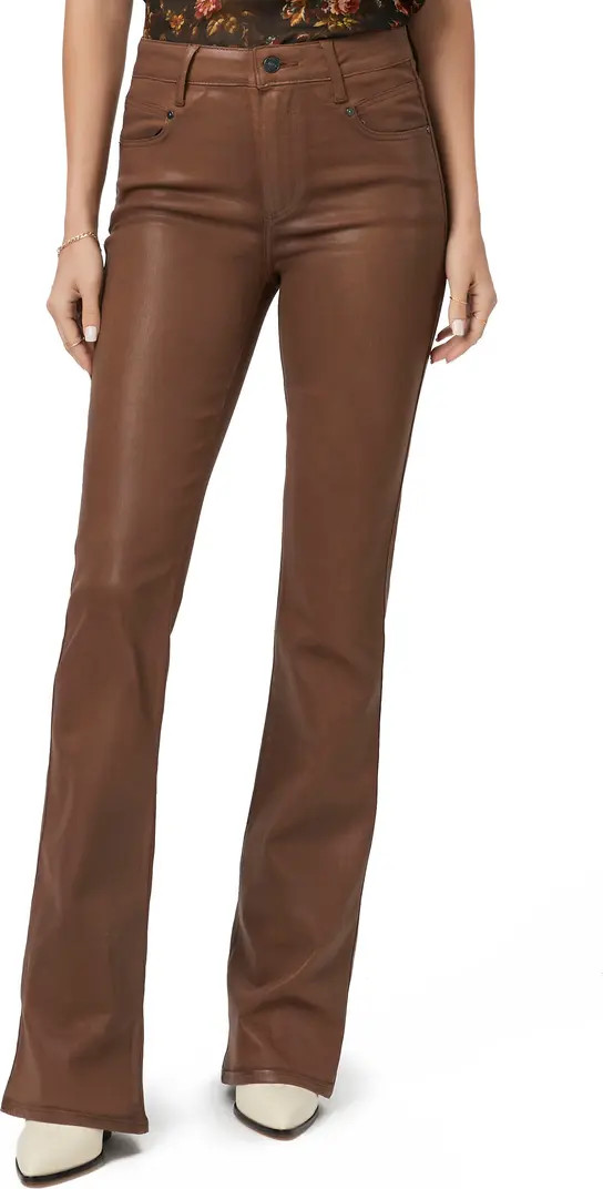 Laurel Canyon Coated High Waist Flare Jeans | Nordstrom
