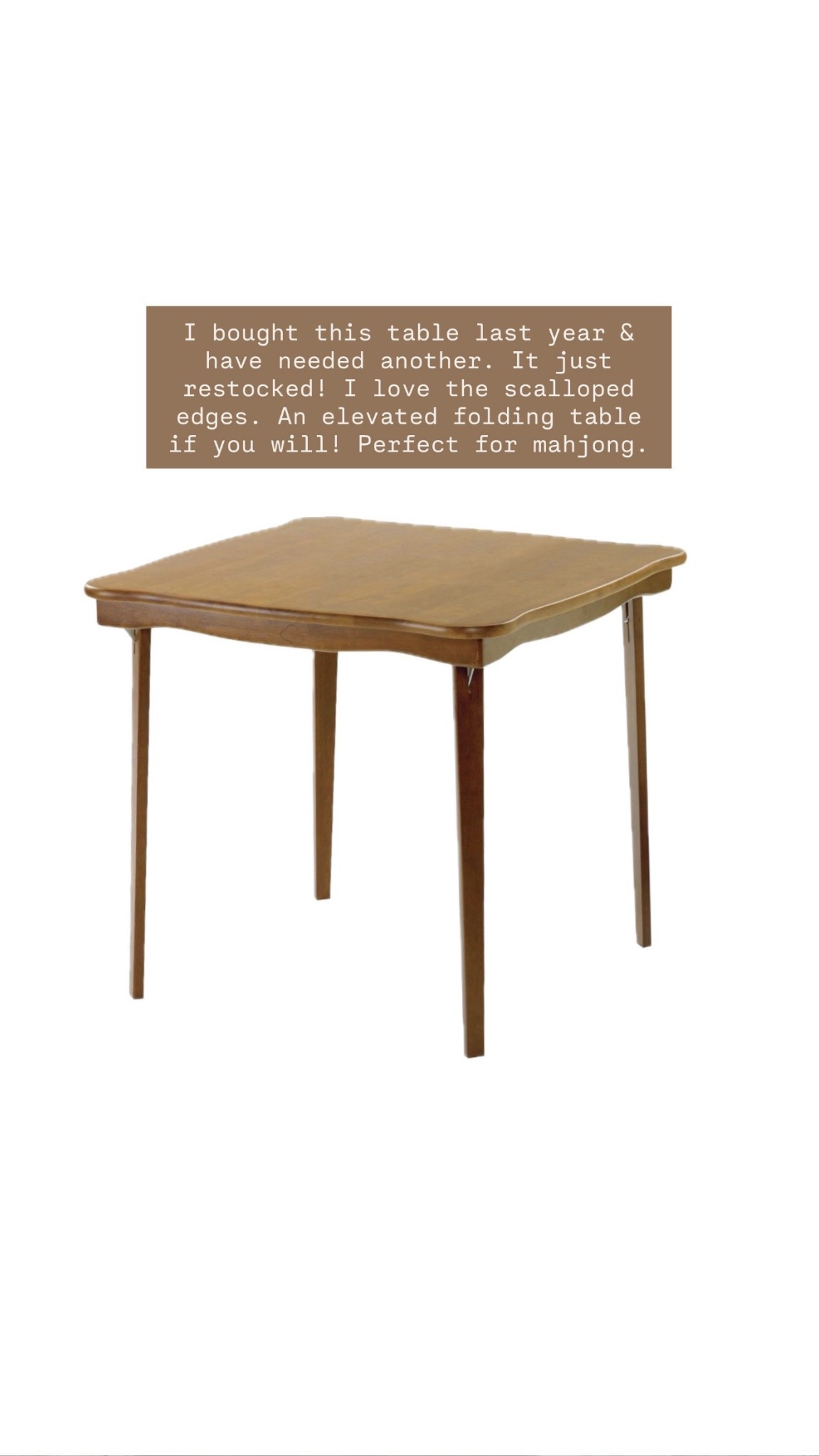 So excited to use this for mahjong! 

Loverly Grey, folding table, Target find, Target home 

#LTKHome