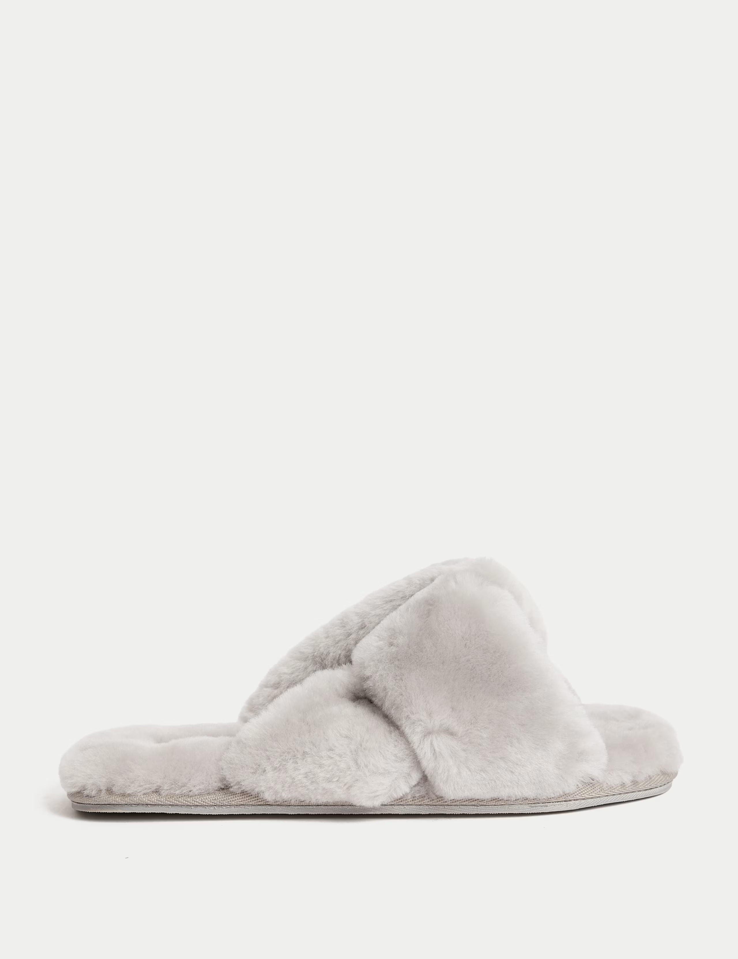 Shearling Knotted Open Toe Slider Slippers | Marks & Spencer (UK)