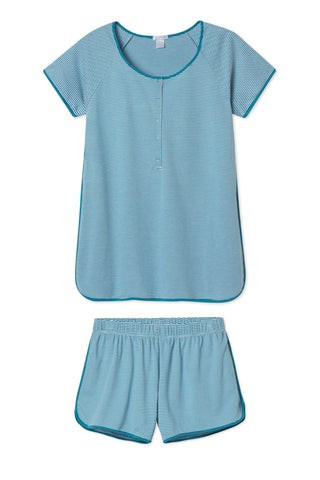 Pima Maternity Shorts Set in Celestial | LAKE Pajamas