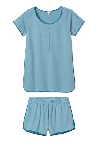 Pima Maternity Shorts Set in Celestial | LAKE Pajamas