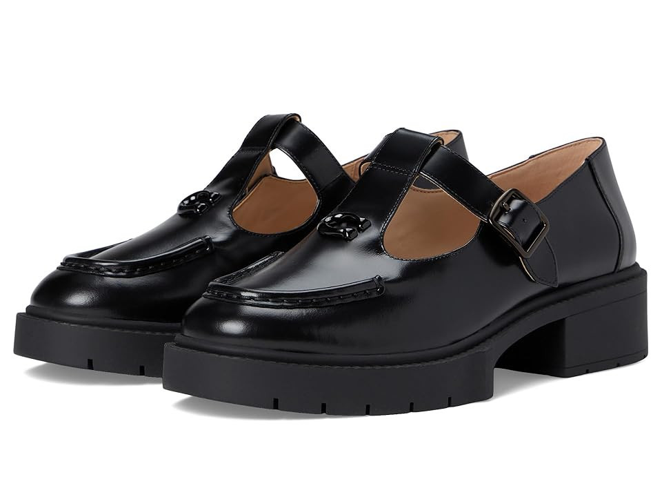 COACH Liv Mary Jane Women's Flat Shoes Black : 5.5 M, Leather | Zappos
