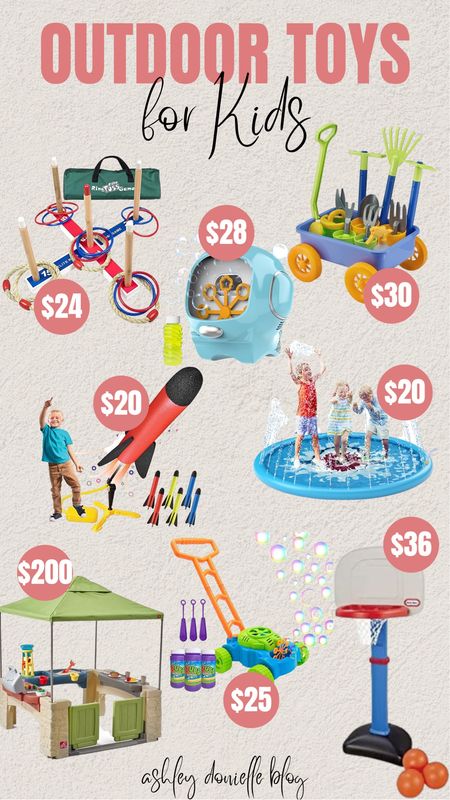 Outdoor toys for kids!

Bubbles, baby pool, kids activity, ring toss, kids basketball, activity table, sand table, rocket launcher

#LTKSeasonal #LTKkids #LTKfamily