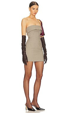 Helsa Plaid Mini Suit Dress in Cafe Plaid from Revolve.com | Revolve Clothing (Global)