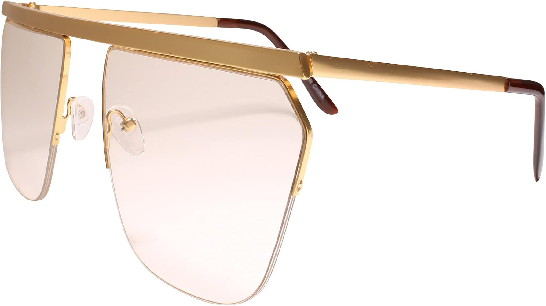 Swag Hip Hop Rapper Classic Retro Oversized Square Clear Lens Glasses | Amazon (US)