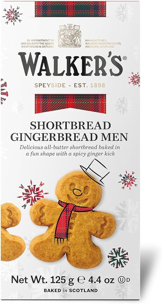 Walker’s Festive Shortbread Gingerbread Men – 4.4 oz Shortbread Cookie Box - Includes All-But... | Amazon (US)