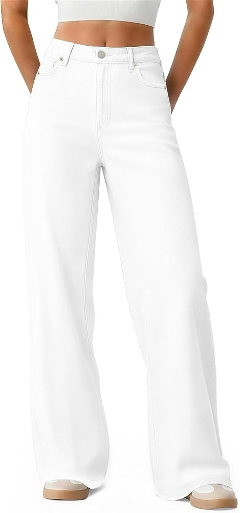 Women's Wide Leg Jeans High Waisted Baggy Straight Denim Pants | Amazon (US)