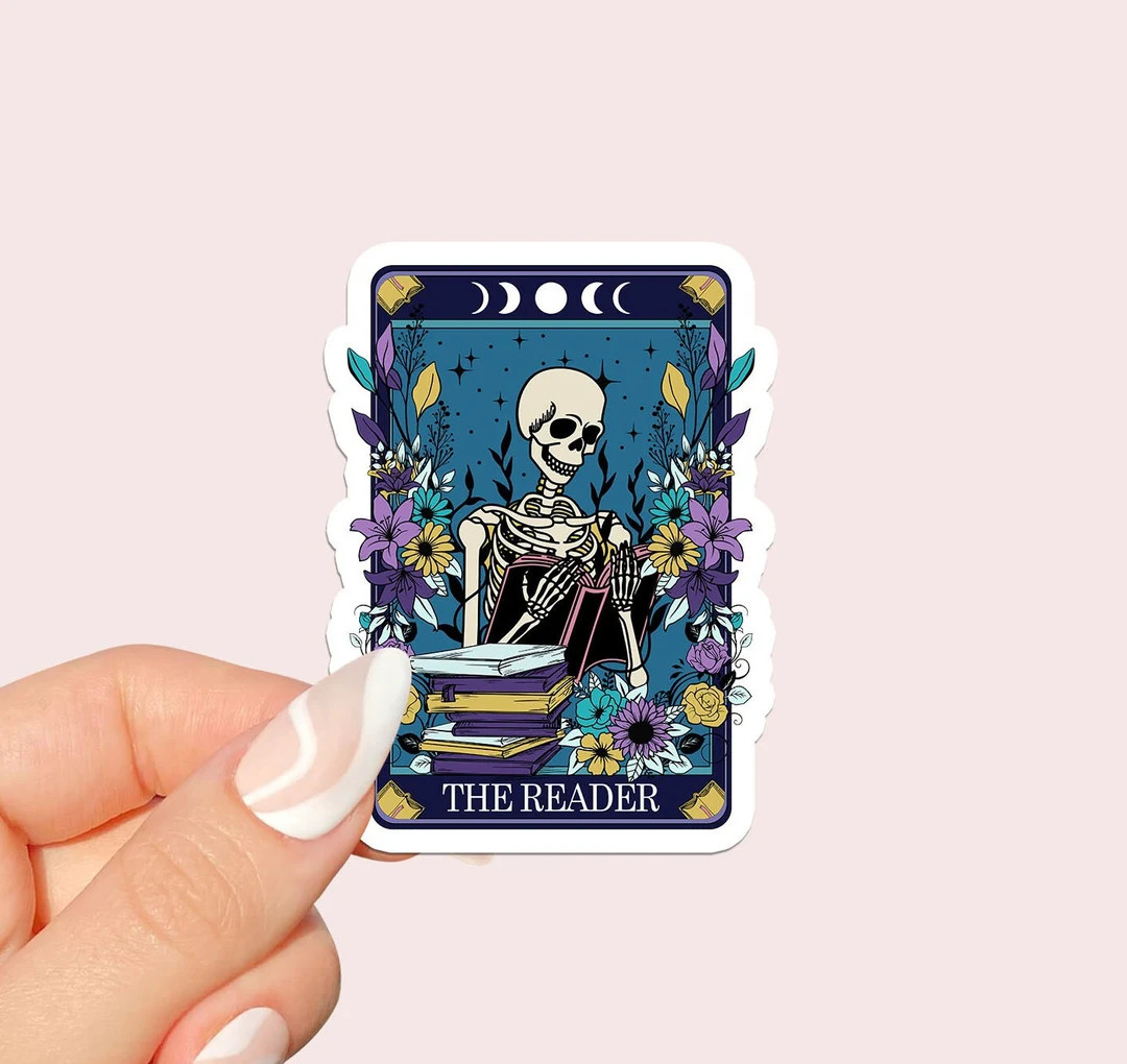 the reader Sticker , bookish Sticker , book lover gift , bookish Merch , Kindle Sticker , Smut Re... | Etsy (US)