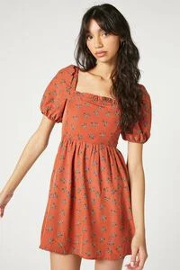 Floral Fit & Flare Mini Dress | Forever 21 (US)