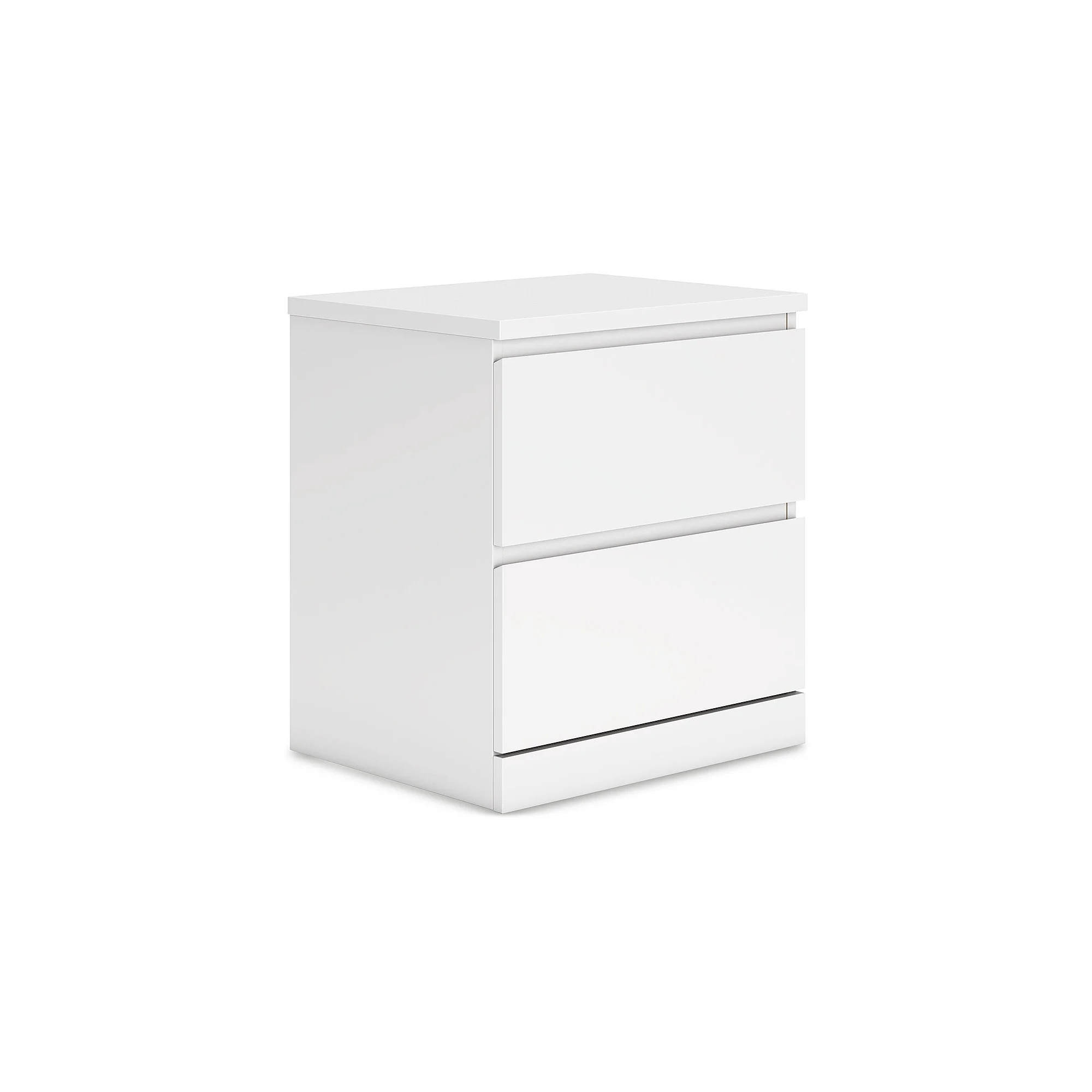 Signature Design by Ashley Onita 2 Drawer Modern Nightstand, White | Walmart (US)