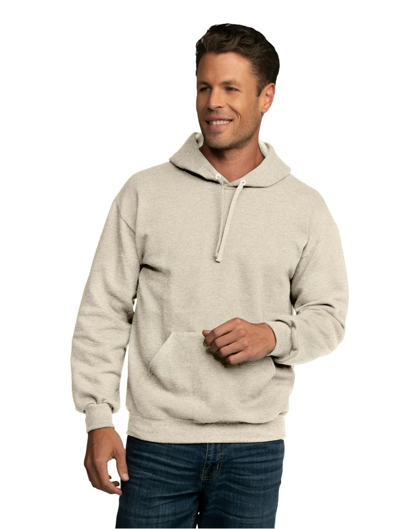 Fruit of the Loom Men's EverSoft Fleece Hoodie, Cozy Pullover Sweatshirt, Sizes S-3XL | Walmart (US)