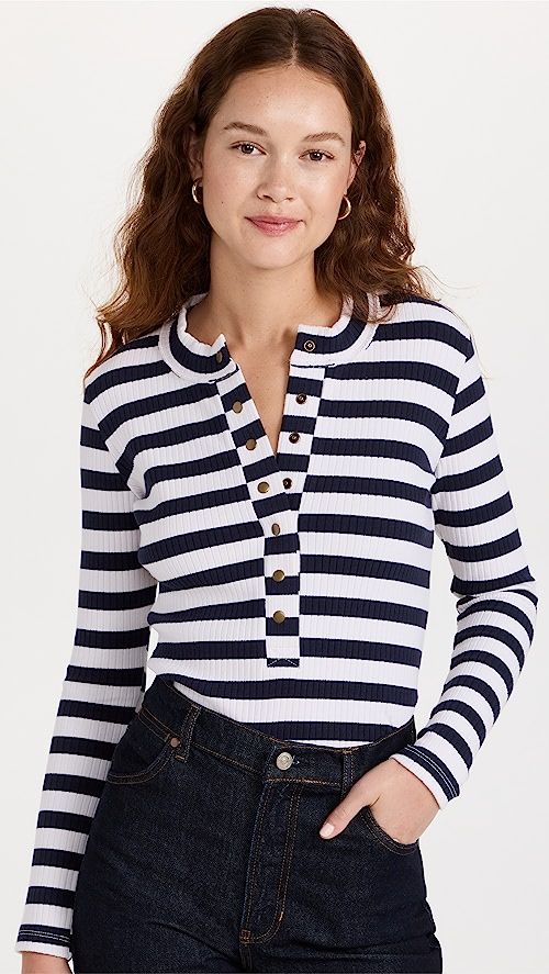 Snap Henley Top | Shopbop