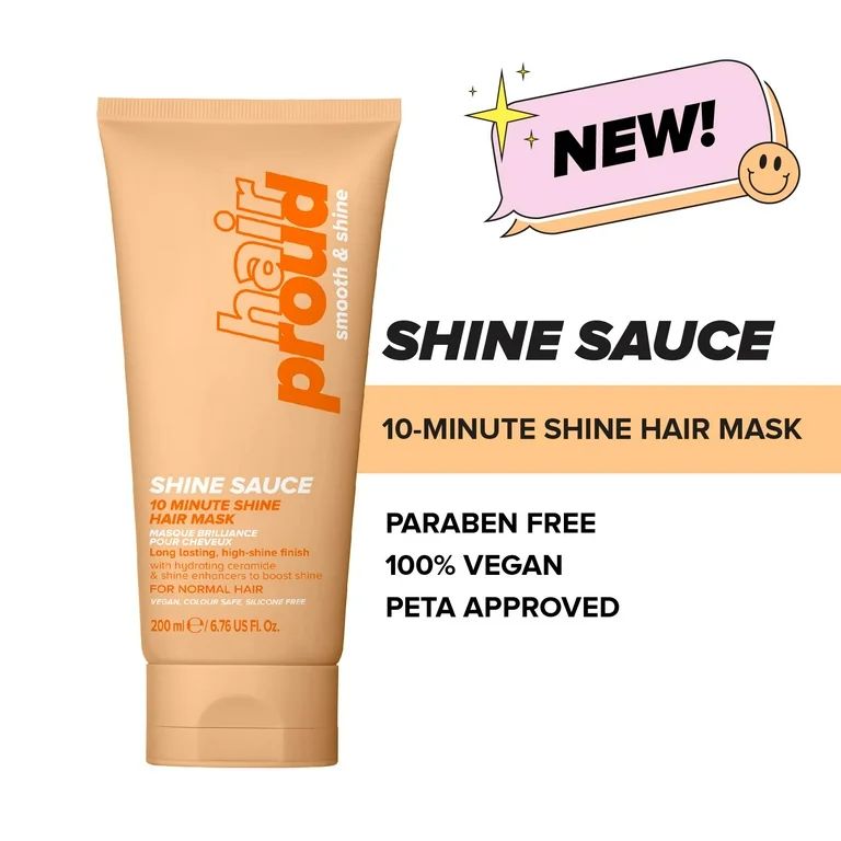 Hair Proud Shine Sauce, 10-Minute Shine Hair Mask, Silicone Free, 6.76 fl oz | Walmart (US)