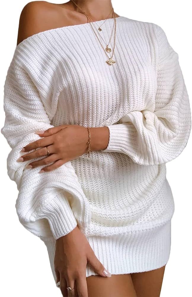 Yissang Women's Casual Long Sleeve Crewneck Pullover Knit Sweater Tops | Amazon (US)