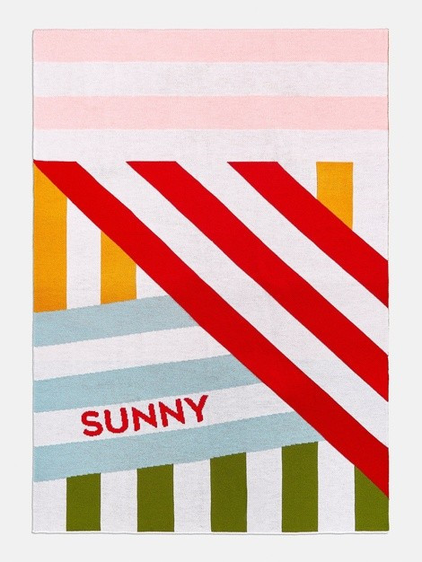 Criss Cross Blanket - Rainbow | BaubleBar (US)