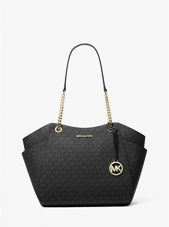 Jet Set Large Signature Logo Shoulder Bag | Michael Kors US