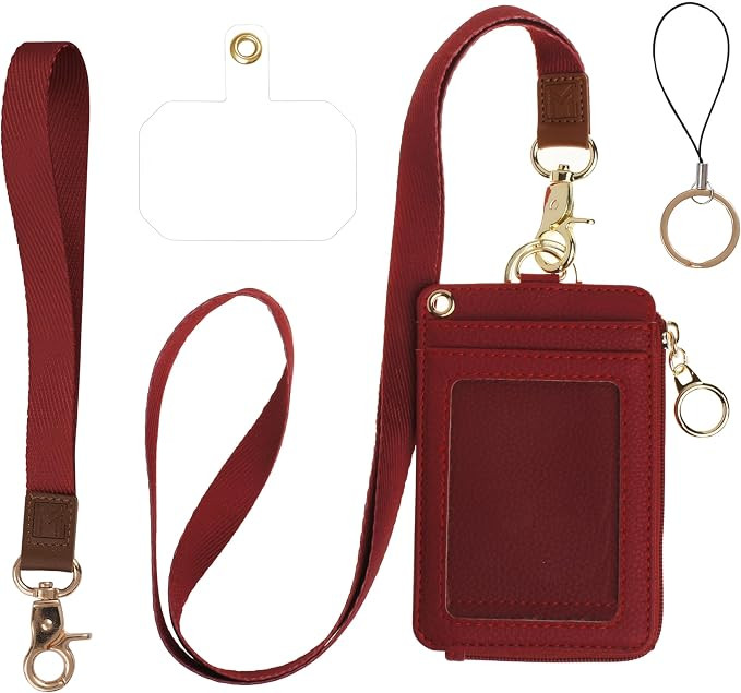 Mondo Designs 2-in-1 ID Badge Holder & Lanyard Wallet - Multi-Use Womens Small Wallet with Remova... | Amazon (US)