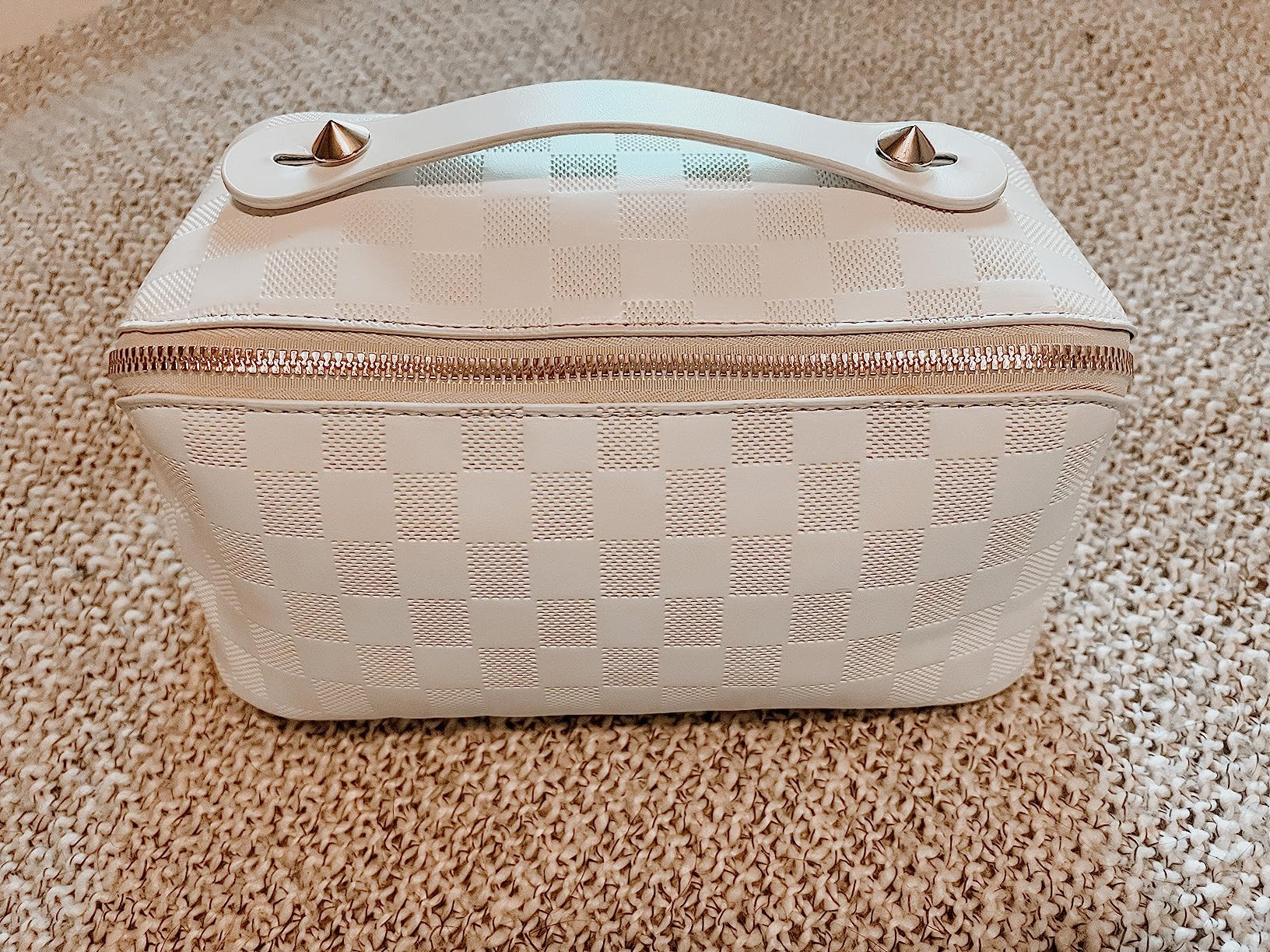 ALEXTINA Large Capacity Travel Cosmetic Bag - Portable Makeup Bags for Women Waterproof PU Leathe... | Amazon (US)