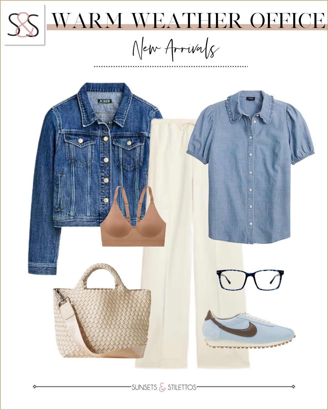 This chambray top with puff sleeves is perfect with these wide leg work pants! Easily just these down with sneakers for an amazing spring office look!

Sunsets and Stilettos, workwear, Nike sneakers 

#LTKOver40 #LTKWorkwear #LTKTravel