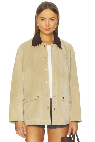 Rag & Bone Cassidy Suede Jacket in Tan from Revolve.com | Revolve Clothing (Global)