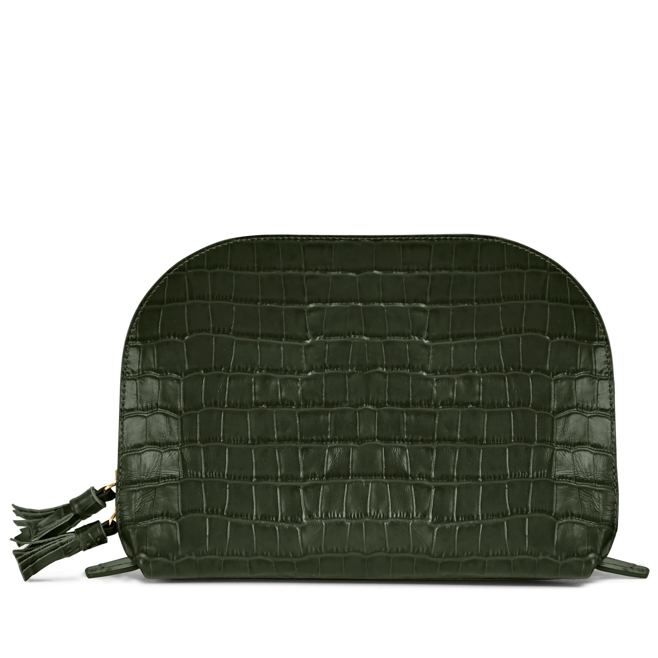 Large Clamshell Makeup Bag | Leatherology