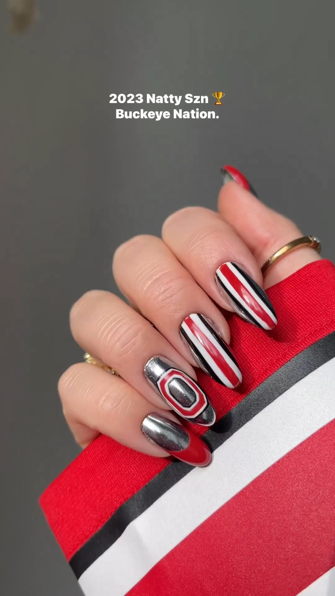 My husband designed this Ohio State Nail look and I brought it to life. ❤️ He did an amazing voice over for the tutorial. I love when he does them. 🥰Swipe to the end to see his sketch. 👏🏻 

Links for everything I used in my bio. 🖤


#LTKSeasonal #LTKmens #LTKbeauty