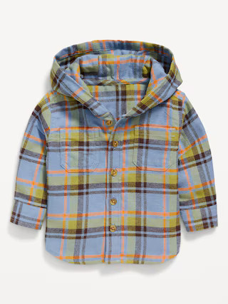 Plaid Hooded Shacket for Baby | Old Navy (US)