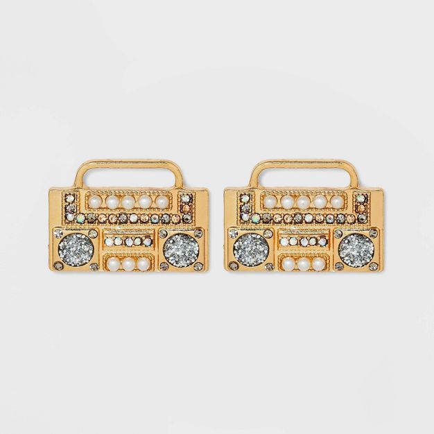 SUGARFIX by BaubleBar 'Turn It Up' Statement Earrings - Gold | Target