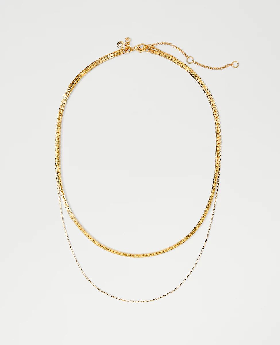 Layered Chain Necklace | Ann Taylor (US)