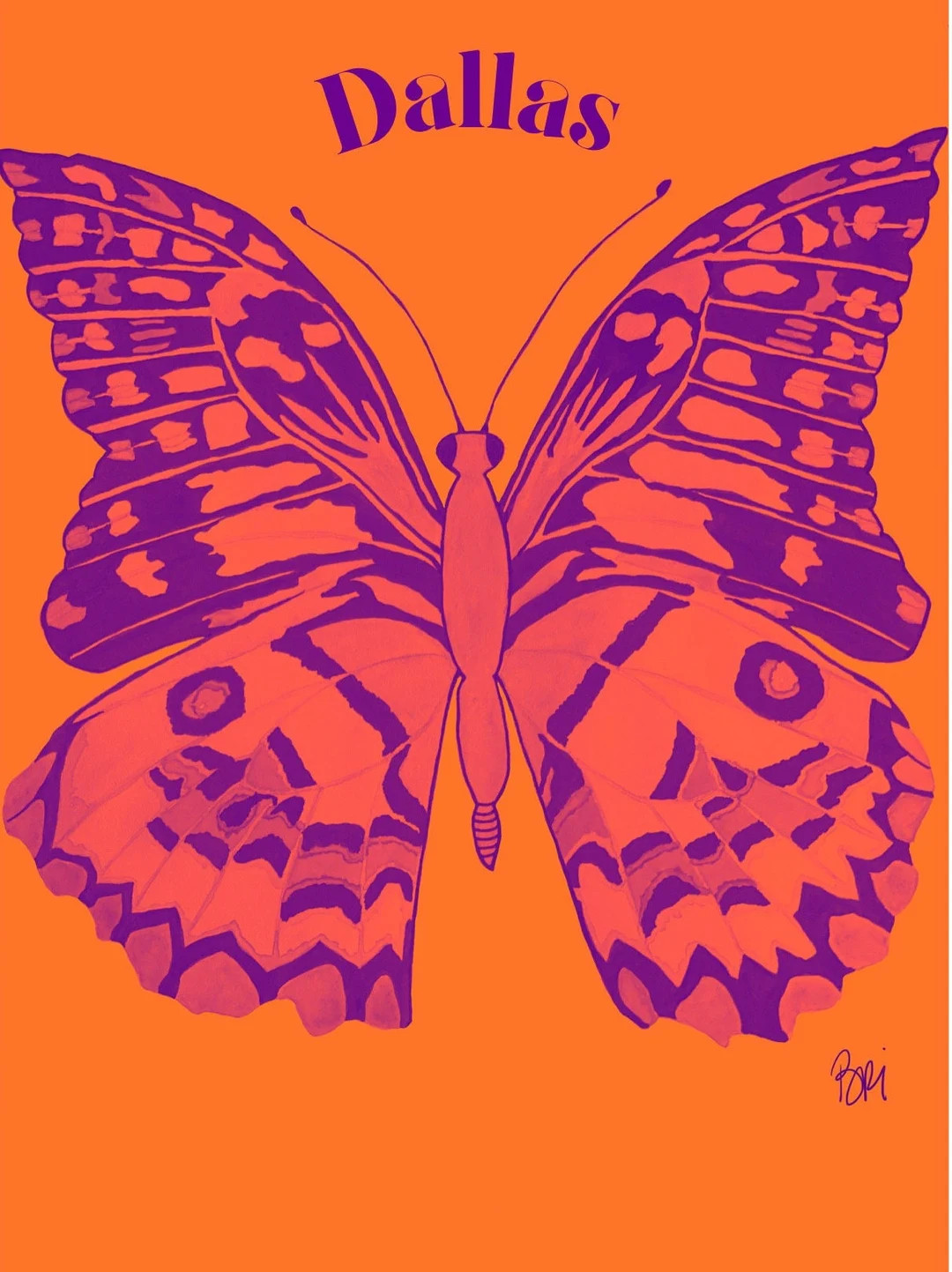Custom Pop Art Butterfly Print Personalized for You - Etsy | Etsy (US)
