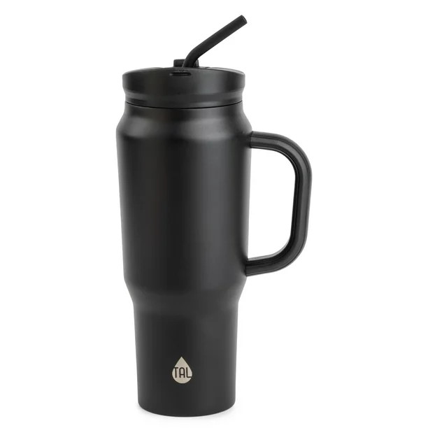 TAL Stainless Steel Basin Water Bottle 30oz, Black | Walmart (US)