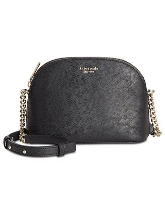 kate spade new york Sylvia Small Dome Leather Crossbody  & Reviews - Handbags & Accessories - Mac... | Macys (US)