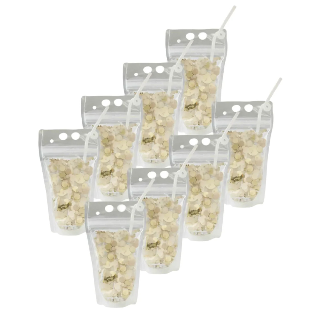 Spirit Squad Good As Gold Confetti Drink Pouch Set | Packed Party