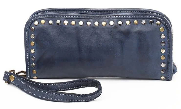 Sofia Zip Around Wallet in Navy | Bolsa Nova Handbags