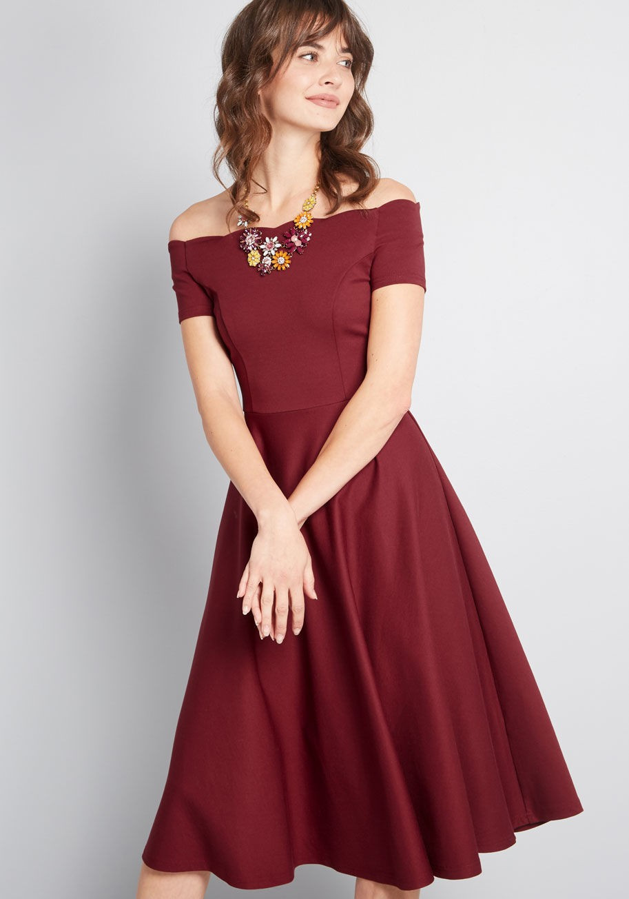 Timeless Favorite Off-Shoulder Dress | Modcloth