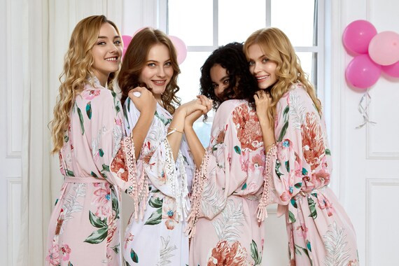 Bridesmaid Boho Robes  Bridal Robes  Bridesmaid Gifts  - Etsy | Etsy (US)