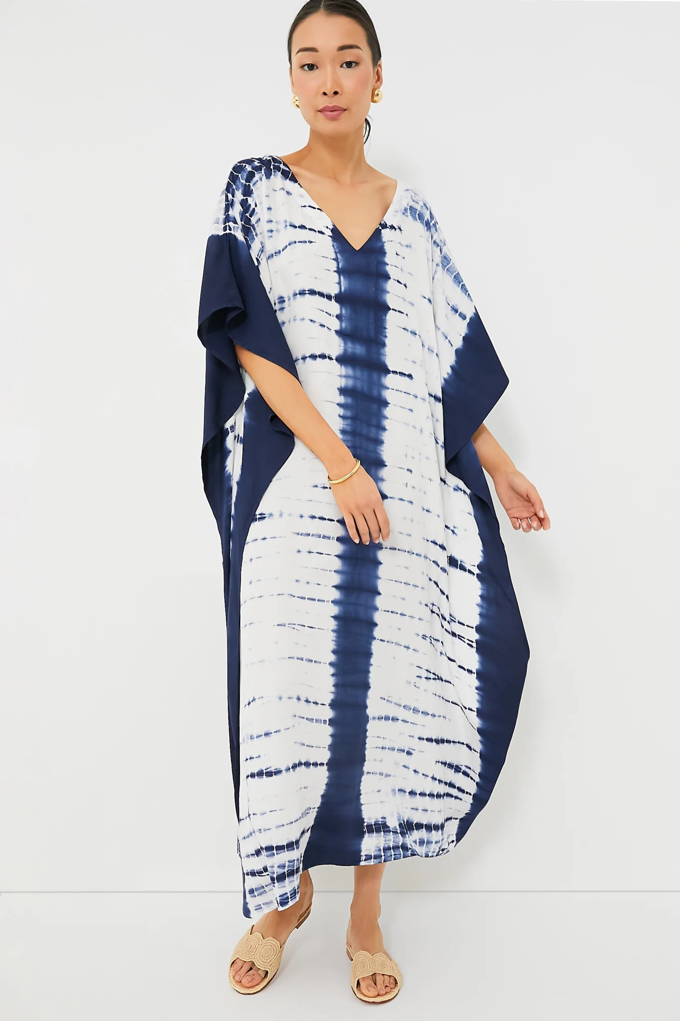 Indigo Tie Dye Caftan | Tuckernuck (US)