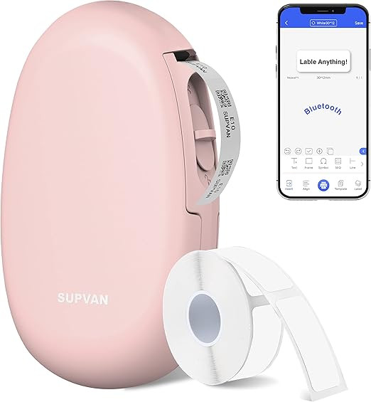 Amazon.com : SUPVAN Mini Label Maker E10 Label Maker Machine with Tape Wireless Connection Labele... | Amazon (US)
