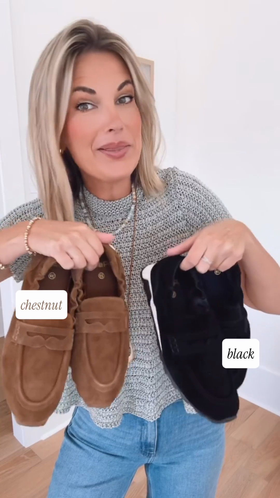 The reader favorite hybrid loafer sneaker came it in new fall colors!! I took my usual size, but size up one if you’re between sizes. They’re fabulous.