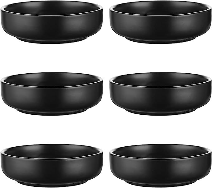 Amazon.com | Selamica Ceramic 3.3 Inch Soy Sauce Dish Dipping Bowls Side Dishes Small Appetizer P... | Amazon (US)