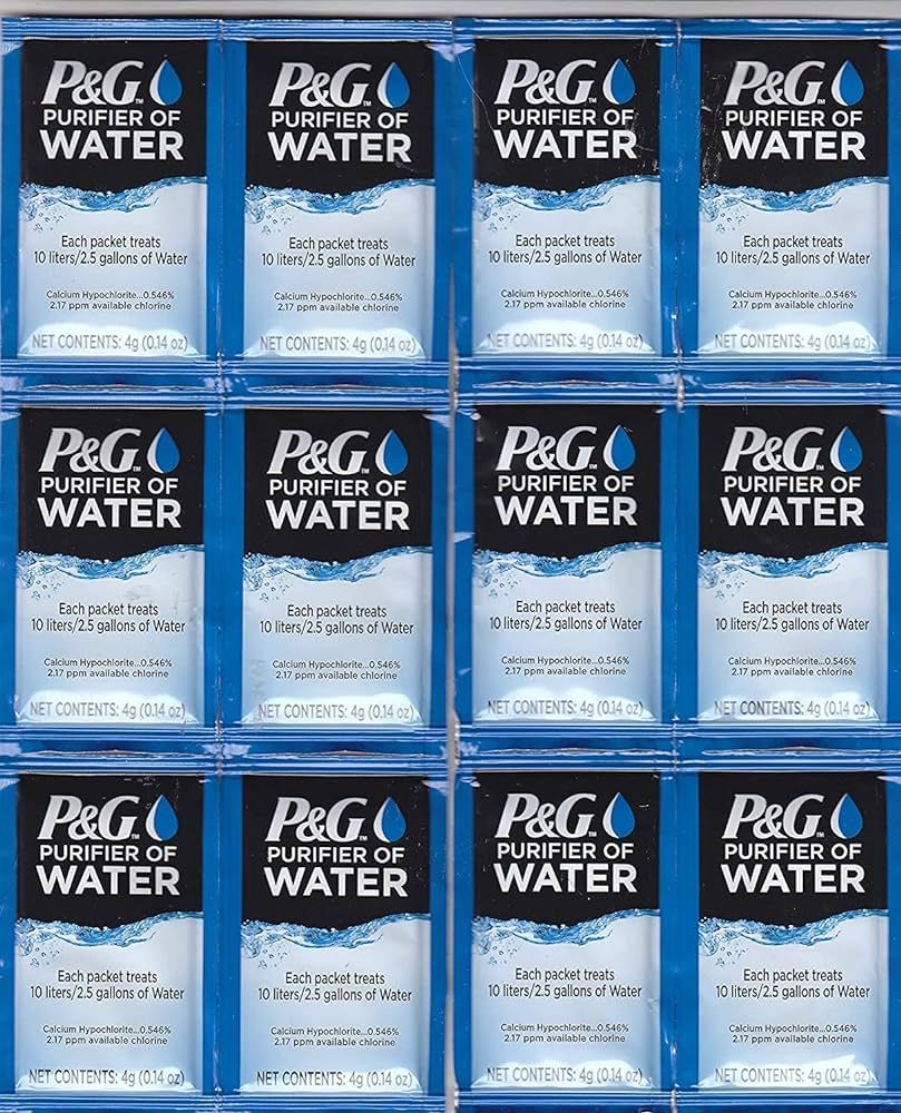 P&G Purifier of Water Portable Water Purifier Packets. Emergency Water Filter Purification Powder Pa | Amazon (US)