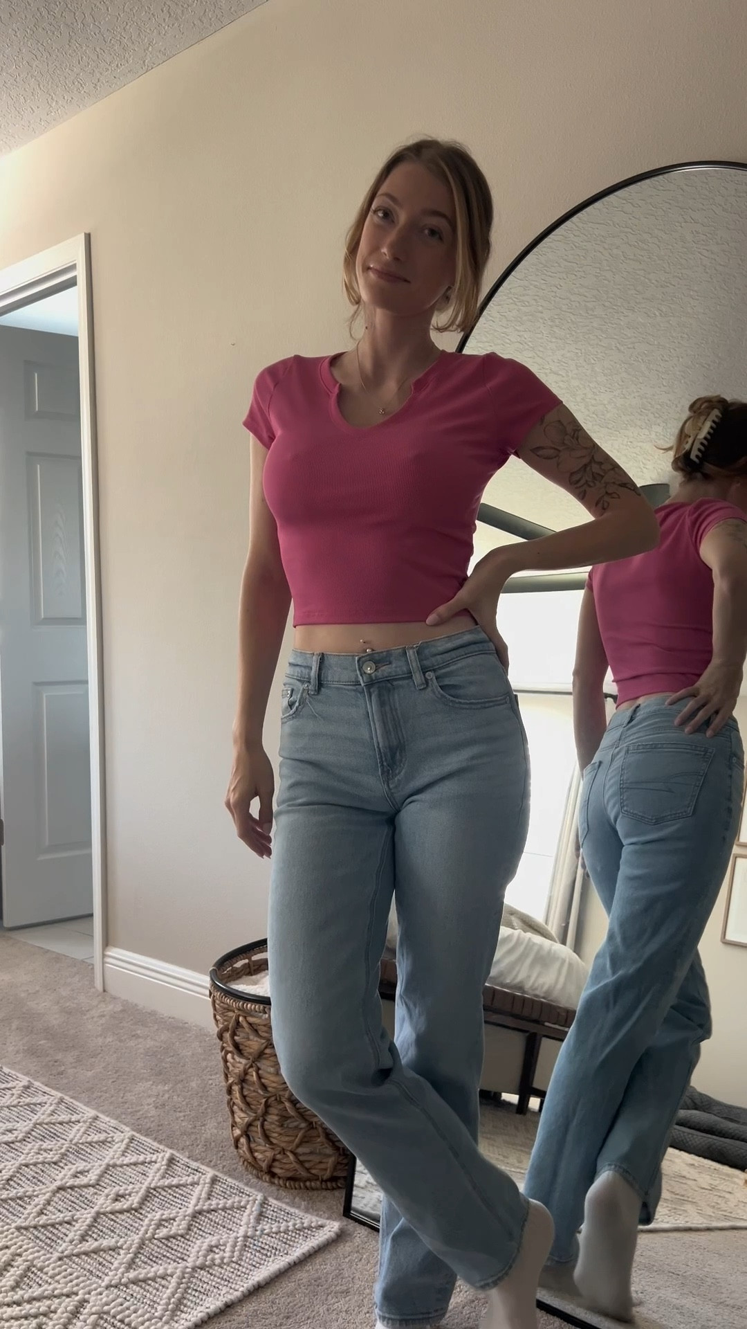 Just a pink tee and jeans kinda day 💗
Simple fit, big energy ✨ #EverydayStyle #ComfyCute #StyleOnRepeat #WeekendWear #Trendy #SALE #Jeans

#LTKSaleAlert #LTKFindsUnder50 #LTKFindsUnder100