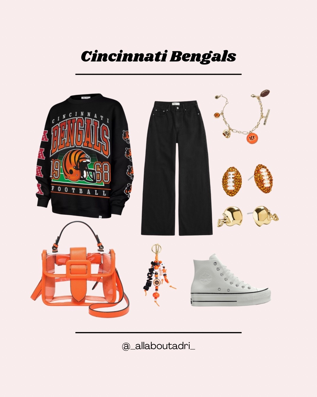A Cincinnati Bengals game day outfit for all my NFL girlies! 🏈🐅

#LTKStyleTip