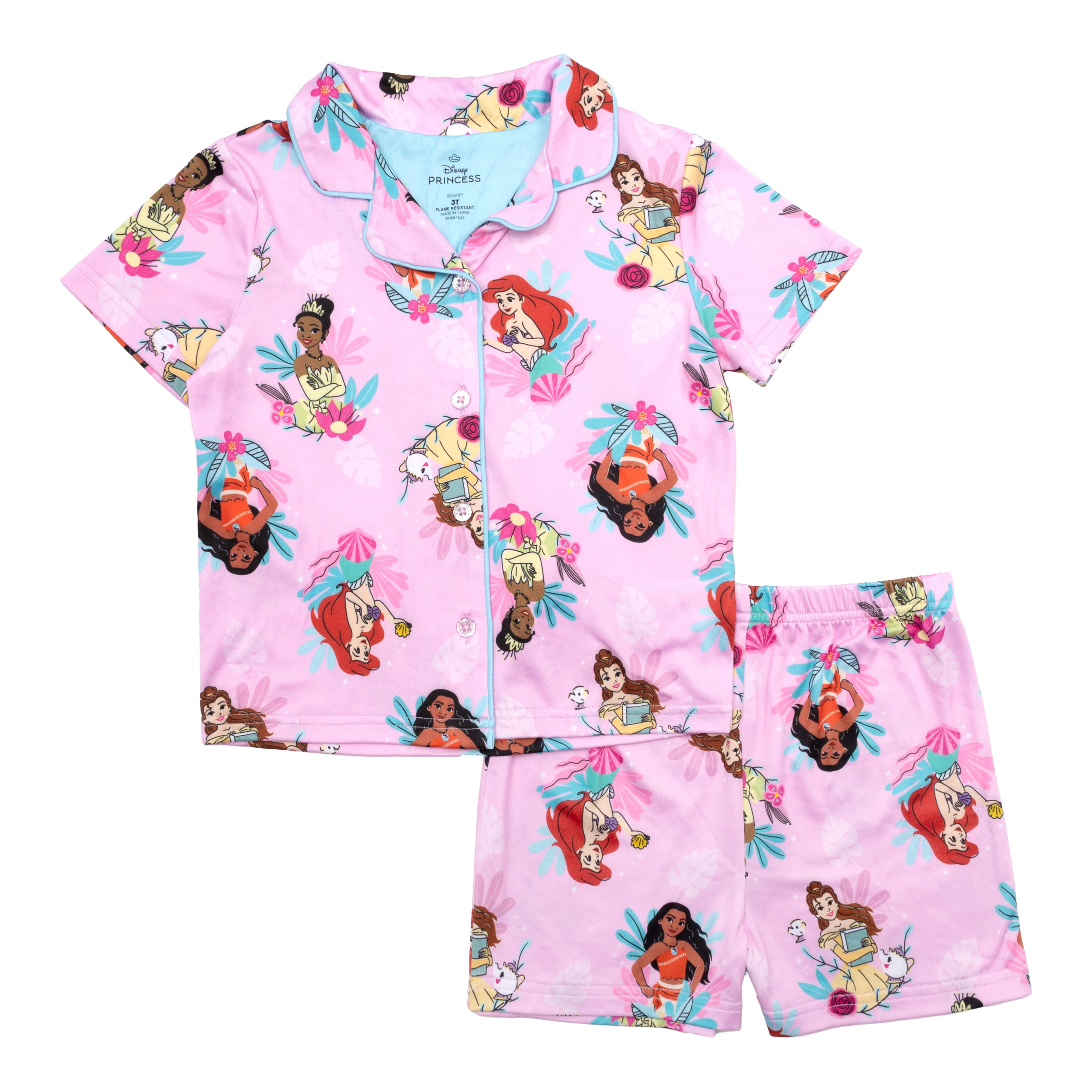 Character Toddler Top and Shorts Pajama Coat Set, 2-Pieces, Sizes 2T-5T - Walmart.com | Walmart (US)