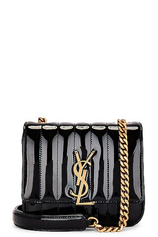Saint Laurent Small Vicky Chain Bag in Nero | FWRD | FWRD 