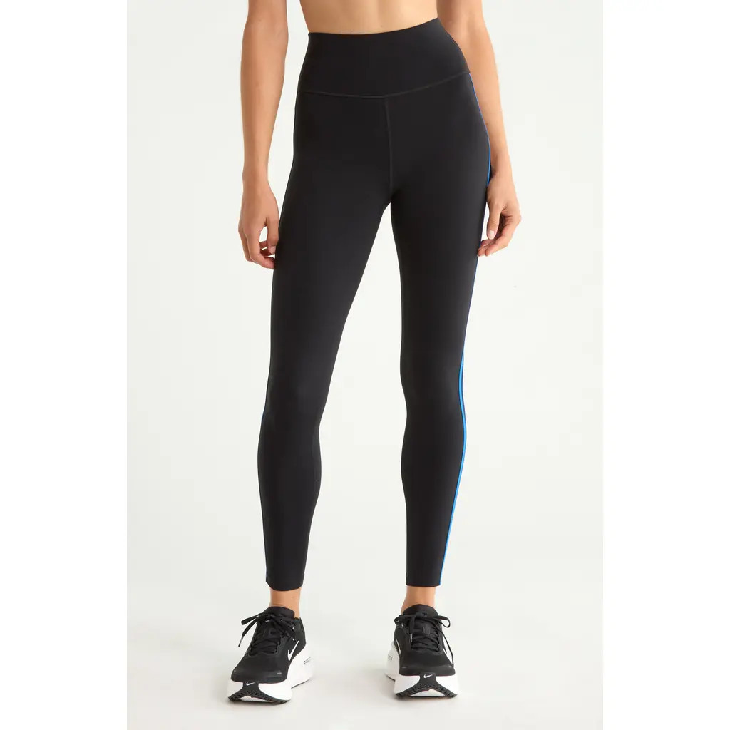 SPLITS59 Ella Airweight Leggings in Black/classic Blue at Nordstrom, Size X-Small | Nordstrom